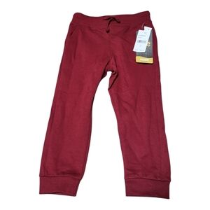 NWT Lee Kids Red Sweatpants with Tapered Leg and Elastic Cuffs - Size 4T